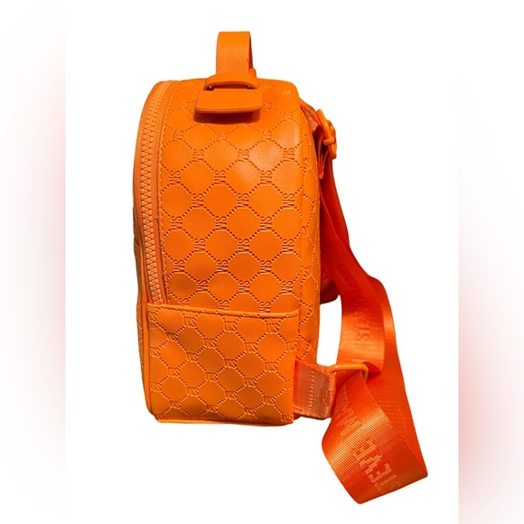 Steve Madden NWT Fun for Halloween? SM Logo Mango / Orange Backpack Bag (P051) - Picture 5 of 10